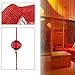 SunAngel 100x200 cm Fashion Decoration Beaded String Curtain Door Divider Crystal Beads Tassel Screen Home Decoration (Red)