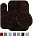 Old Traditional Chocolate 3 Piece Set - Lid, Contour, Bath Rug