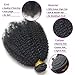 Luwigs Afro Kinky Curly 4B 4C Hair Extensions One Bundle Hair Weave Human Hair Bundles Afro Kinkys Curly Hair Bundles Natural Color (14 inches, Afro Kinky Curly 4B 4C)
