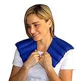 My Heating Pad- Neck &amp; Shoulder Wrap – Natural Heat Therapy - Neck Pain Relief (Blue) (Health and Beauty)