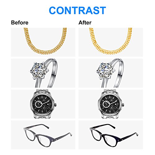 Ultrasonic Cleaner, Myriann Mini Cleaning Machine 300ml Tank for Jewelry Eyeglass Watches Business Commercial Home Use (Blue)