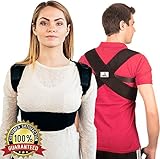 PREMIUM Posture Corrector for Women & Men, Back Support Brace For Pain Relief, Kyphosis, Shoulder Alignment Strap, Breathable And Comfortable Fabric, Elastic For Freedom Of Movement, With E-Book