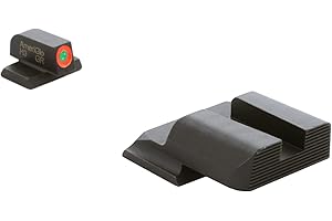 AMERIGLO Protector Tritium Green Front/Rear Square Notch Sight Set Compatible with Glock Gen 1-4 9mm/.40/.380, Gen 5 10mm/.45