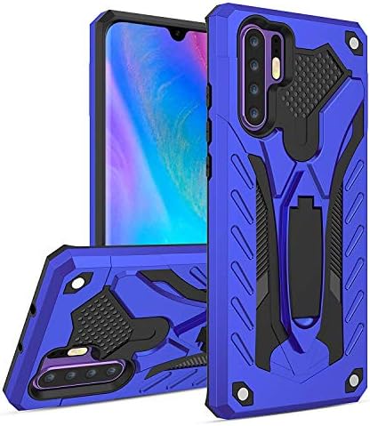DAYNEW for Realme 3 Pro Case,Stylish Dual Layer Hard PC Back Case with Ring Grip Kickstand & Support Magnetic Car Mount Function Cover for Realme 3 Pro-Blue