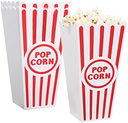 Set of 4 - Plastic Popcorn Containers