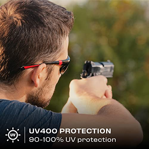 NoCry Safety Sunglasses with Green Tinted Wraparound Lenses; Tinted