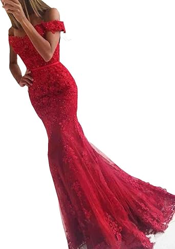 amazon red prom dress