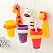 Food-grade Plastic Toothbrush Suction Cup Cover Holder with Suction Cup (Giraffe)
