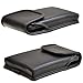 Turtleback Belt Case Made for Samsung Galaxy S5 Fits w/OB Defender or Bulky Cases, Black Vertical Holster Leather Pouch with Heavy Duty Rotating Ratcheting Belt Clip