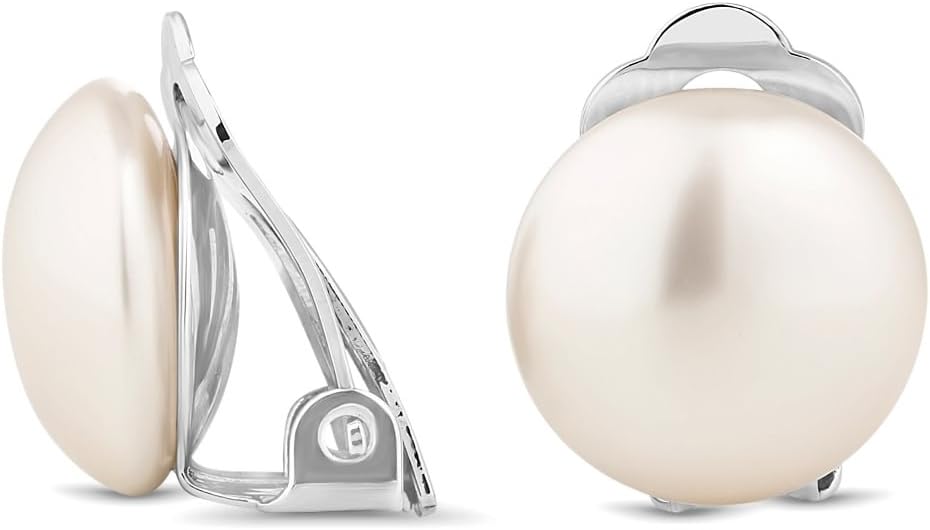 Women's Pearl Clip On Earring