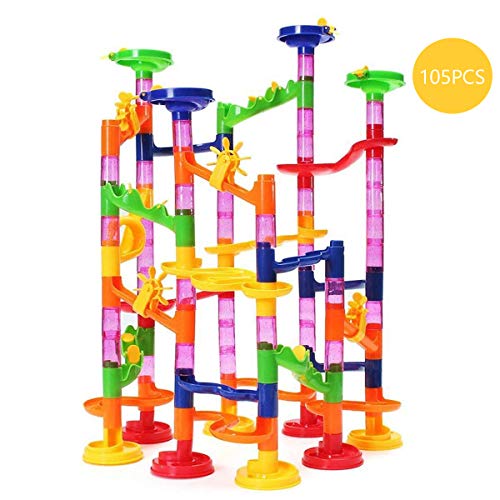 image for Liyic Toys105 Marble Run Toys/ Marble Race Game/Construction Building 