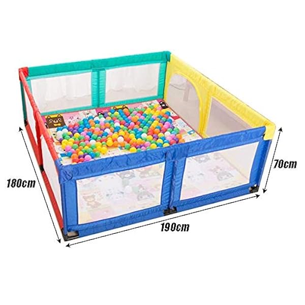 Terrain De Jouets Pour Enfants Parc Bebe Avec Tapis Rampant For Exterieur Interieur Est Solide Durable