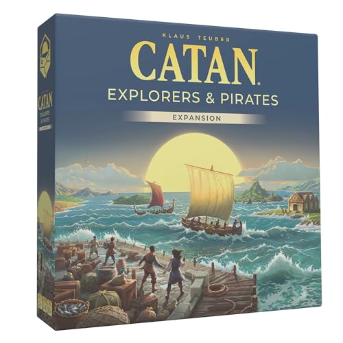 CATAN Explorers & Pirates Board Game Expansion (6th Edition) Embark on New Adve…