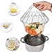 EpochAir Deep Fry French Chef Basket, Foldable Steam Rinse Strain Magic Stainless Steel Strainer Net Basket for Kitchen Cooking