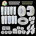 LET'S RESIN Resin Jewelry Molds,30pcs Silicone Jewelry Molds, Epoxy UV Resin Molds Including Resin Bangle Molds, Pendant Molds, Ring Molds, and 50pcs Screw Eye Pins primary