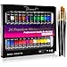 Watercolor Paint Set With 24 Premium Watercolor Paint Tubes And 5 Brushes - The Perfect Painting Kit for Adults, Beginners, Students Or Professional Artists