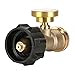 E-BAYKER Propane Tank Gauge/Leak Detector Universal for QCC1/Type1 Propane Tank Cylinders Gas Pressure Meter-100% Solid Brass Heavy-Duty