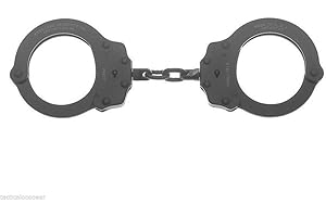 Peerless Handcuff 730c Superlite Chain Link Handcuffs, Black -