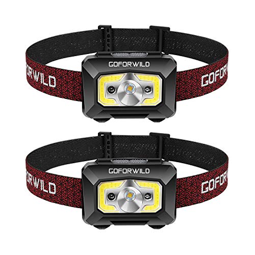 Rechargeable Headlamp, 2 pack of COB Enhanced Headlamp, 500 Lumens