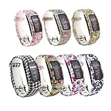 Tkasing Silicone Wristbands Replacement Bands with Clasps Compatible with Garmin Vivofit 2/Garmin Vivofit 2 Wrist Bands (No Tracker) (7 Colors C)