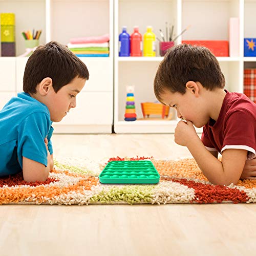 Pop Fidget Toy,Push Pop Bubble Fidget Sensory Toy for Kids Adults Interactive Games,Silicone Autism Special Needs Stress Anxiety Relief Toys Novelty Gifts for Girls Boys (Octagon Rainbow)