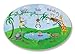 Stupell Home Décor Wash Your Hands, Brush Your Teeth Monkeys At The Watering Hole Oval Wall Plaque, 10 x 0.5 x 15, Proudly Made in USA