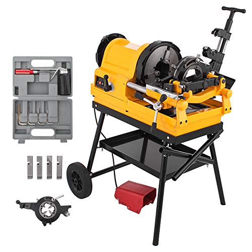 Mophorn Threading Machine 1/2" - 4" Power Pipe Threader NPT Electric Threader with Foot Switch - Thumbnail 2