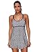 Zexxxy 2017 One Piece Tribal Printed Tankini with Connected Boyshort Swimsuit for Women