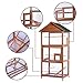 MCombo 70inch Outdoor Aviary Bird Cage Wooden Vertical Play House Pet Parrot Cages with Stand 0011thumb 2