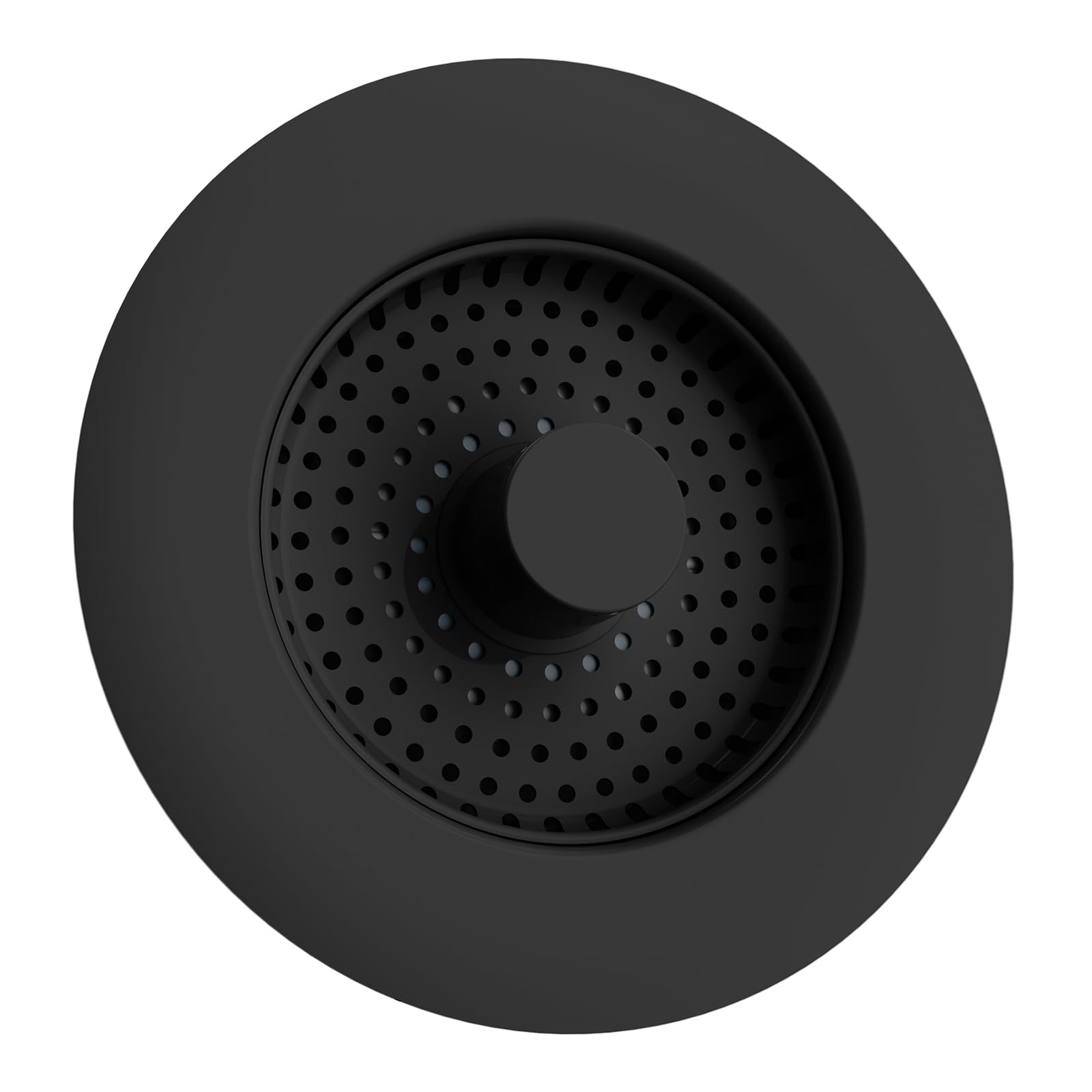 Hibbent All Metal Stainless Steel Kitchen Sink Plug,Upgrated 3 in 1 Kitchen Sink Strainer and Stopper Combo,Anti-Clogging Stainless Steel Basket Strainer, Prevent Odors - Sinks Depth > 28mm-Black