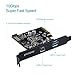 dodocool PCI-E Express Card with USB 3.1 and Type-C Ports 15-Pin ConnectorSuperSpeed Gen II (10 Gbps) for Windows 7 / 8 / 8.1 / 10 Linux Kernal