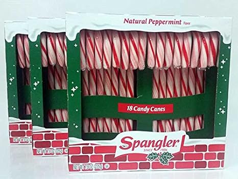 Peppermint Candy Canes 3 - 18 ct Boxes 