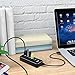 atolla USB Hub Aluminum USB 3.0 Hub 4-Port SuperSpeed USB 3.0 & 1 Fast Charger Port with Individual On Off Switch Heavy Duty Detachable 39-inch USB Extension Cord w/o Power Adapter (D2)