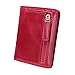 Itslife Women's Rfid Blocking Small Compact Bifold Leather Pocket Wallet Ladies Mini Purse with id Window (Waxed Rose)