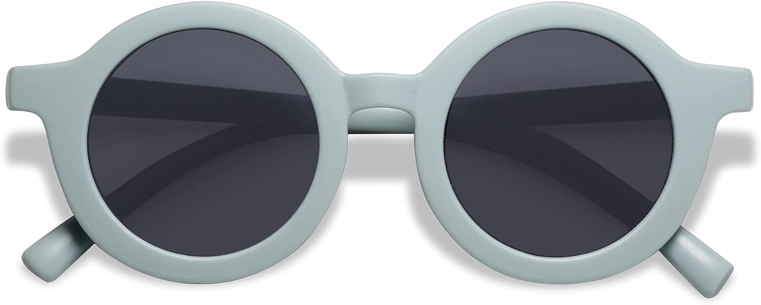 SOJOS Cute Round sunglasses for kids Girls Boys UV400 Protection De Sol Gafas blue Size Small