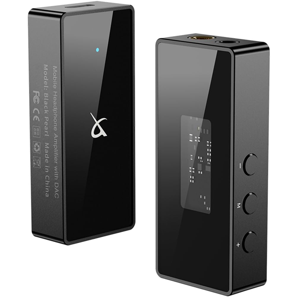 TRN BlackPearl 小型アンプ DAC スマホ AMP 【ハイレゾ対応】 32bit/384kHz DSD256 チップCS43131 イヤホン