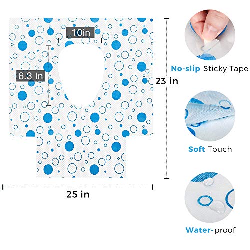 image for wonuu Toilet Seat Covers Disposable, Paper Potty Seat Covers Individua