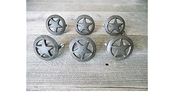Mobelgriffe Knopfe 6 Texas Star Drawer Pulls W Screws Kitchen