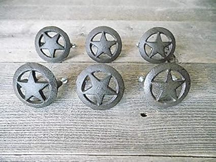 6 Texas Star Drawer Pulls W Screws Kitchen Cupboards Bathroom