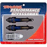 Traxxas TRA7461 Shocks, GTR Long Blue-Anodized, PTFE-Coated Bodies with TiN shafts (2)