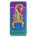 Kivors USB Rechargeable Flameless Electronic Dual Pulse Arc Lighter, Colorful Scorpion