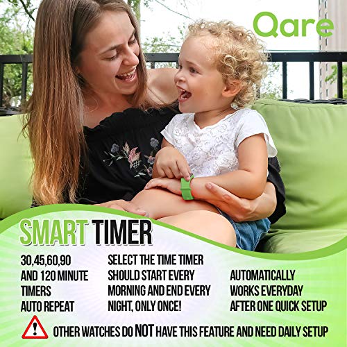 Premium Potty Training Watch - Only Watch with Multiple Alarms (16) to Fit Your Schedule & Hassle Free Smart Timer - Water Resistant - Both Vibration & Music - Kids Lock - Touchscreen-Easy Use (Green) - Thumbnail 4