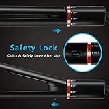 Black Hair Straightener ,Ceramic Flat Iron with Rotating Switch to Adjust Temperature Dual Voltage 100-240V for Worldwide Use Travel Hair Styling Straighteners