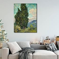 msspart Cypresses by Vincent Van Gogh, Green