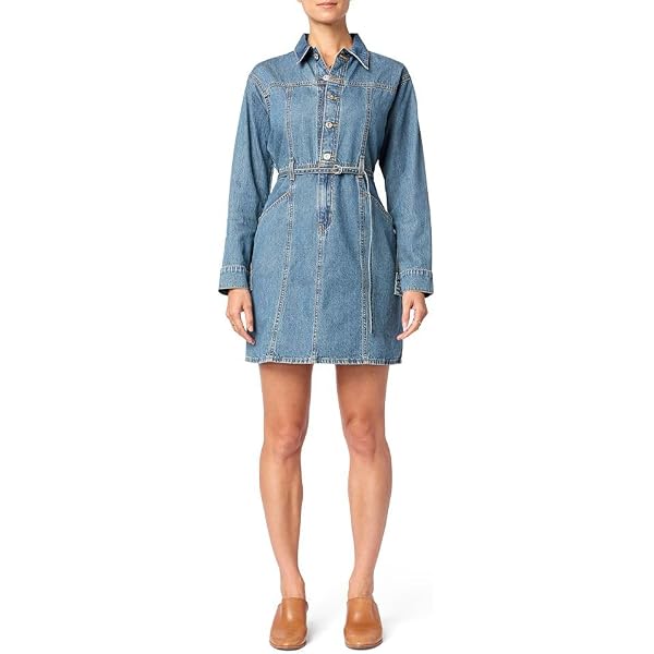 levi's women's thora denim mini dress Levi's Women's Thora Denim Mini Dress, (New) Live Fast, X-Large at Amazon  Women's Clothing store