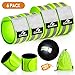 GoxRunx Reflective Bands Running Gear 6 Pack-Adjustable Reflective Armband Arm Wrist Ankle Leg Bands Reflectors -Reflective Tape Straps for Clothing Night Running Cycling Walking -Slap Bracelets