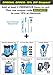 Hydration Bladder Cleaning Kit 6in1 - Clean and Maintain 2L and 3L Water Bladders with Ease - Includes 3 Brushes, Drying Hanger, Carry Bag & 2 Cleaning Tablets For Any Camelback Water Pack Backpack