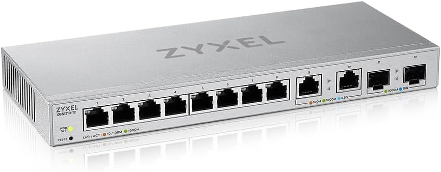 Zyxel XGS1210-12 Multi-Gig 12-Port Web Managed Switch 2.5G/10G SFP+