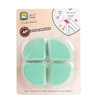 CHTH 8 Pcs Corner Guards Baby Safety Collision Angle Child Safety the Table Top and Bottom Protection Sleeve. (Pale Green)