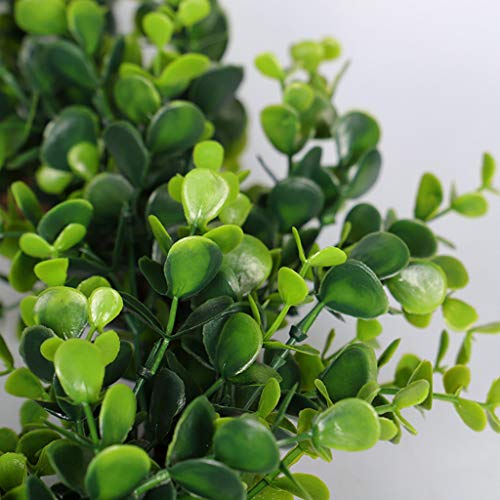 Clearance! Puyujin Wreath adorn, Artificial Green Plant Wreath Simulation Green Plant Garland Home Office Decor, Front Door Wreath Faux Greenery Garland for Wall Window Wedding Farmhouse Decorations - Thumbnail 3